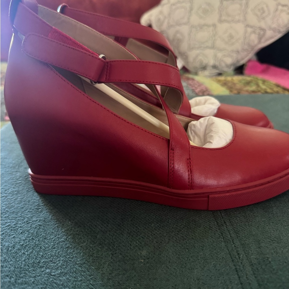 Paolo Red Women's Wedge Shoes